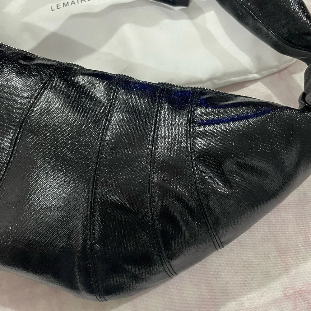 Lemaire Black Crescent Shoulder Bag